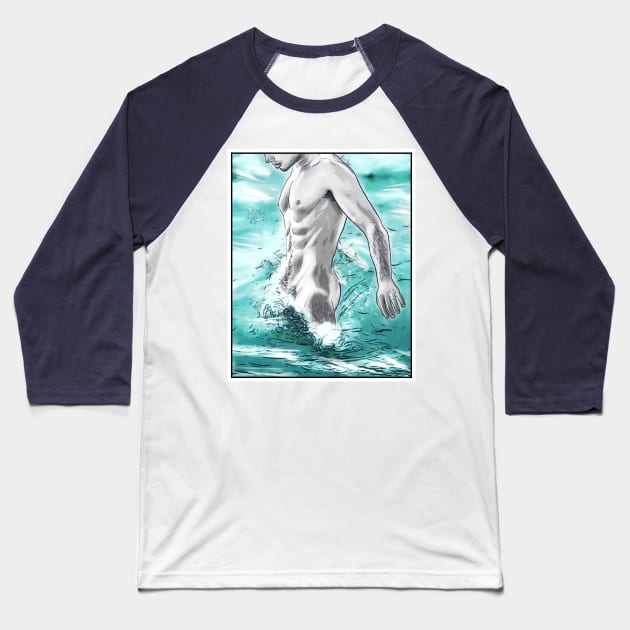 Wave Baseball T-Shirt by JasonLloyd